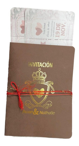 108 Tarjetas Invitación Matrimonio Pasaporte 9 Docenas 