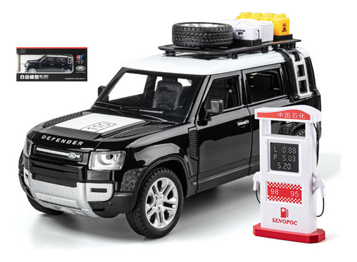 Land Rover Defender Miniatura Metal Coche Con Luz Y Sonido