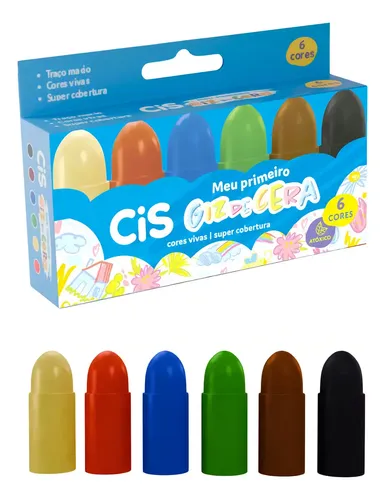 Meu Primeiro Giz 6 Cores Cis | MercadoLivre