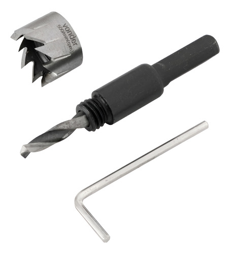Serra Copo Aço Rapido 22mm Com Guia Para Inox E Metal Vonder