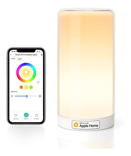 Meross Lámpara De Mesa Inteligente Wifi, Compatible Con Appl