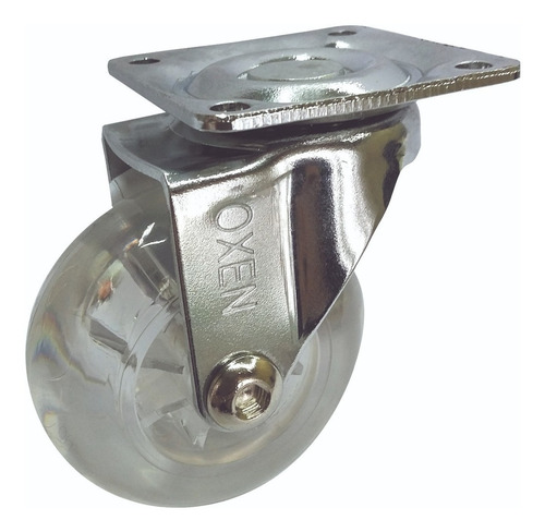 4 Rueda Giratoria Silicona Gel Trasparente 35mm Muebles 30kg Ruedas Transparente