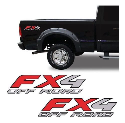 Par Adesivo Emblema Ford Fx4 Off Road F250 Ranger