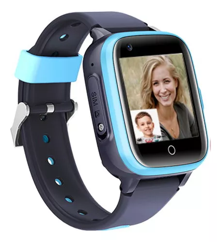 Smartwatch Localizador Video Llamada Niños GPS 4G Azul Genérica