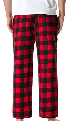 Pantalones De Pijama A Cuadros Para Hombre, Pantalones Largo