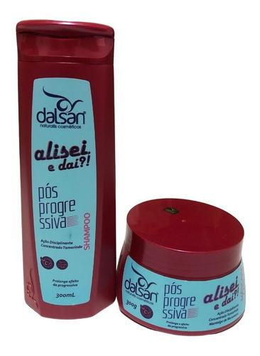 Kit Shampoo E Máscara Alisei, E Daí Dalsan 2x300ml Pós Quim