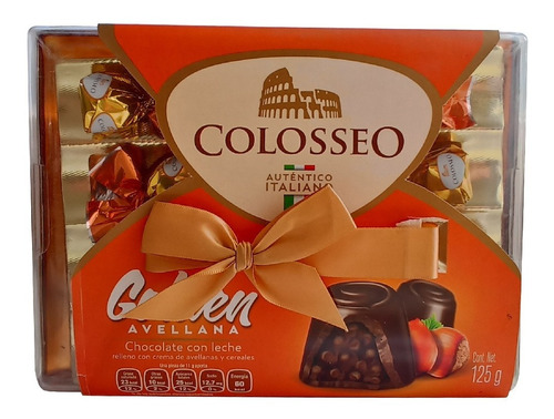 Chocolate Italiano Colosseo Golden Avellana 125 G