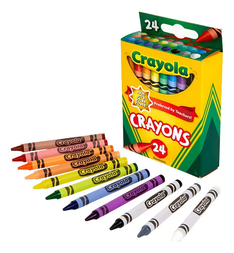 Crayones Crayola Estándar Estuche Con 24 Colores Diferentes