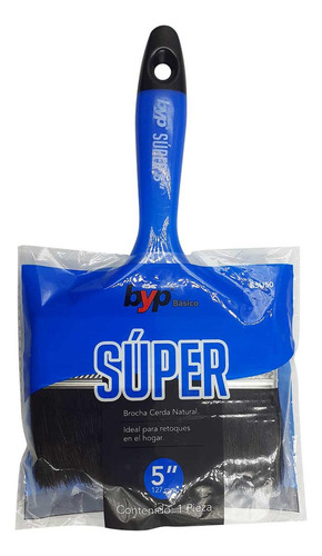 Brocha La Super 5 PuLG Cerda Natural Byp Mango Ligero 6pz