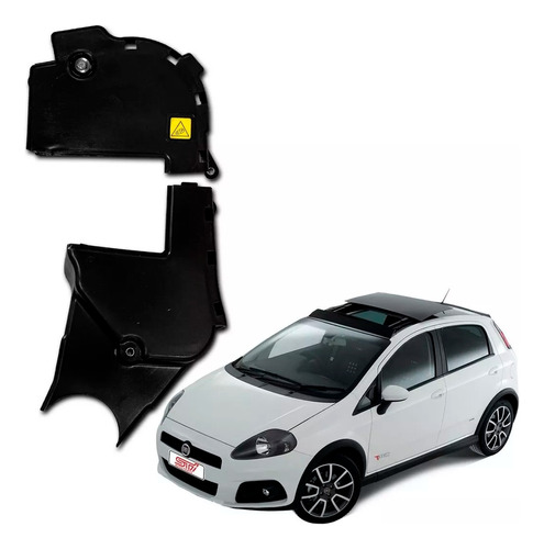 Conjunto Tampa Correia Dentada Fiat Punto T-jet 2012 Genuíno