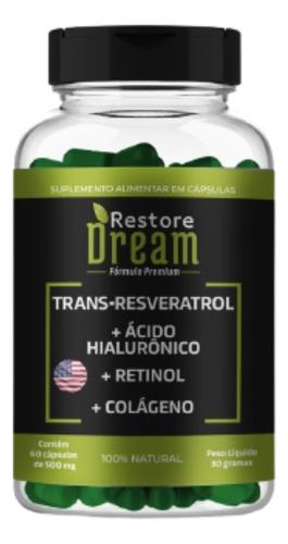 Trans-resveratrol Americano Rejuvenescedor - Restoredream