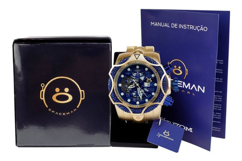 Relógio Masculino Spaceman Analógico + Caixa Premium Ros58