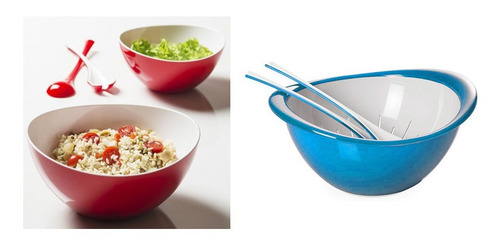 Colador Ensaladera Cubiertos Rojo Omada M1565rr F. Xavi