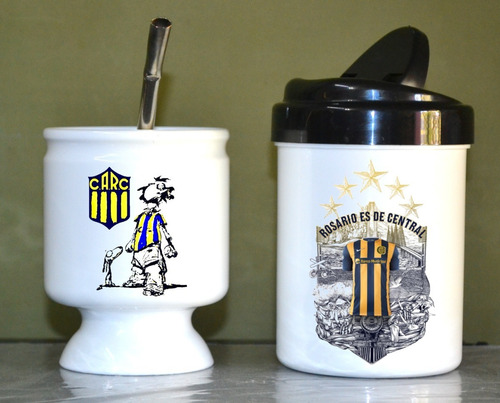 Mate + Yerbera + Bombilla // Rosario Central