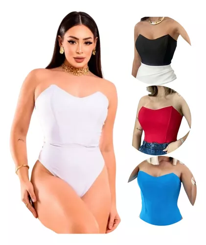 Body Corset Com Bojo Feminino Tendencia De Moda Premiu 2024