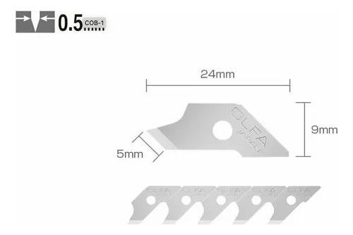 comprar Navaja Repuesto Cuchilla Olfa Cob-1 Para Cutter Cmp-1 15pzs