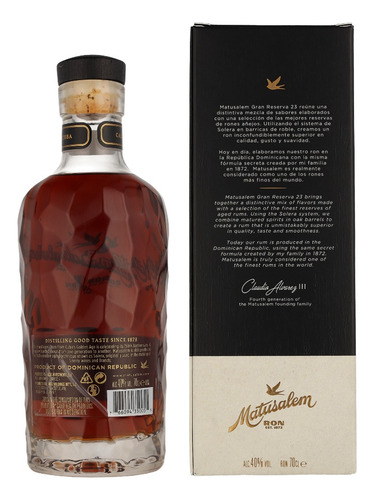 Ron Matusalem 23 Gran Reserva Enigma Bostonmartin