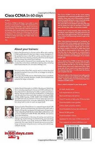 Cisco Ccna In 60 Days - Browning, Paul W, De Browning, Paul W. Editorial Reality Press Ltd. En Inglés