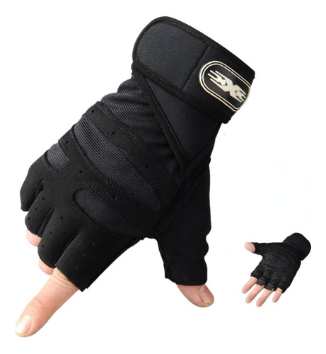 Guantes Medio Dedo Antideslizante Bicicleta Para Gym Unisex