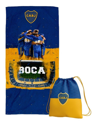 Toallon Playero Boca Juniors Con Licencia Oficial