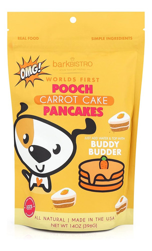 Carrot Cake Pooch Pancakes Top W/buddy Budder, Stack Em' For