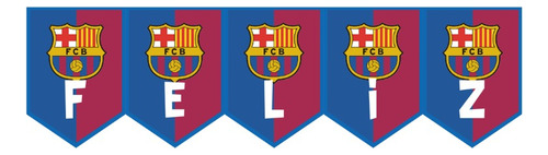 Banderín Feliz Cumple - Temática A Elección . Barcelona