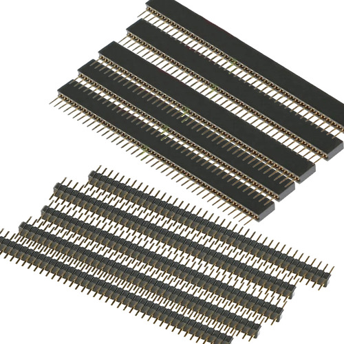 Pack 5 Pares Pines Header Macho Y Hembra 40x0.1 Arduino Ct