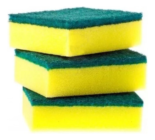 Esponjas Para Lavar Loza Amarilla/verde X 3 Unid.