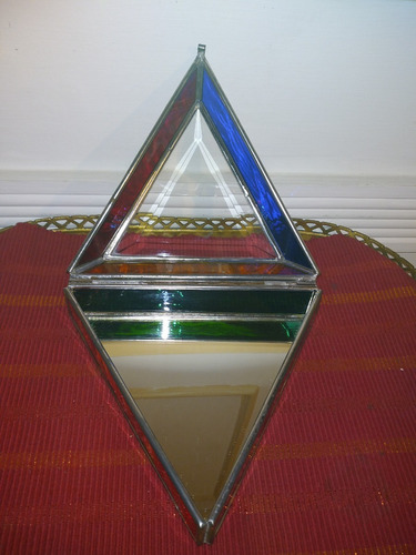 Antiguo Joyero Vitral (triangulo) Rebajada (Usado)