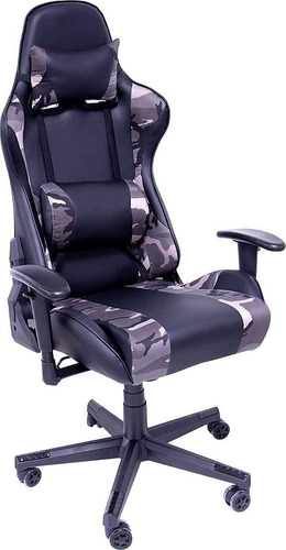 Silla Gamer Camuflaje Militar Gaming Ergonomica Reclinable 