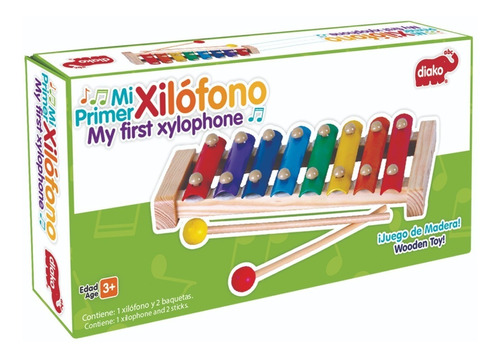 Xilófono Infantil De Madera Con 8 Notas