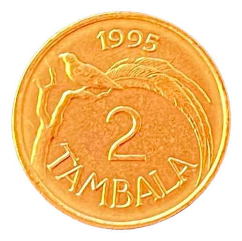 Malawi - 2 Tambala - Año 1995 - Km #34 - Africa - Pajaro