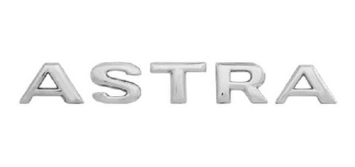 Emblema Texto Letras Astra Cromo