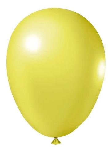 Balão Profissional Liso Balões Joy 5pol 12cm 50und Cor Amarelo