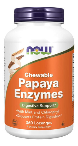 Enzimas Digestivas Papaya Now - Unidad a $367