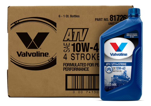 Valvoline Stroke Atv Aceite Para Motores De Carrera - 1 Cua.