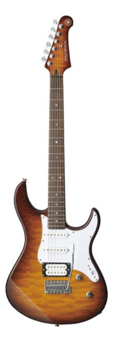 Guitarra eléctrica Yamaha PAC200 Series 212VQM de aliso/arce tobacco brown sunburst brillante con diapasón de palo de rosa