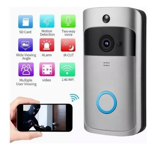 Timbre De Video Inteligente Wifi Inalámbrica Audio Cámara