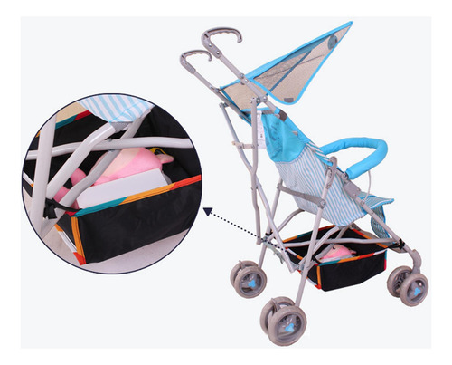 Cesta Para Cochecito De Bebé De Gran Capacidad Para Ropa,