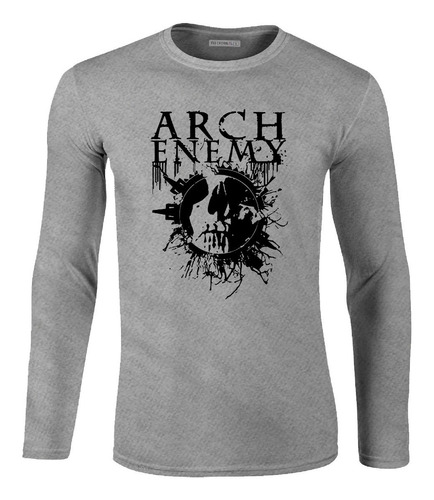 Camiseta Manga Larga Arch Enemy Logo Banda Death Metal Ikl