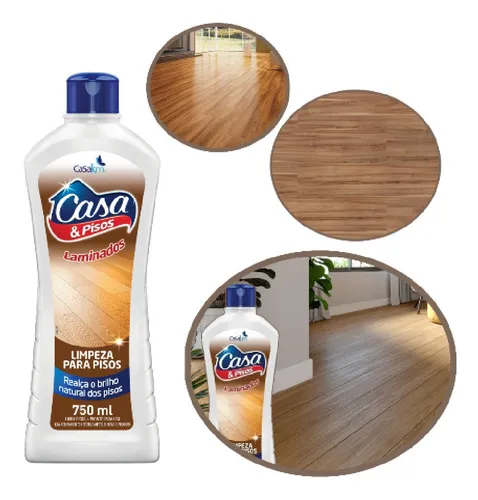 Limpador Para Pisos Laminados Casa & Pisos 750ml - Casakm