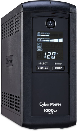 No Break Cyberpower Cp1000avrlcd 1000va 600w Lcd Color Negro
