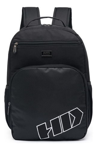 Mochila Hd Adulto Homem Casual Passeio Cor Preto  Design Liso 17l