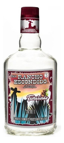 Pack De 4 Destilado De Agave Rancho Escondido Tamarindo 1 L