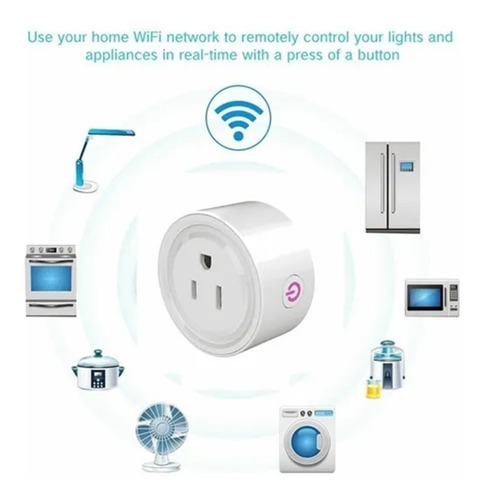 Imagen 3 de 8 de Enchufe Inteligente Wifi Smart Plug Con App