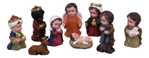 10 Piezas De Estatuilla Tradicional De, Escultura, Bebé