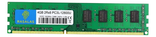 Memoria RAM  4GB 1x4GB Rasalas 1x4GB-Pc3L-12800U-green