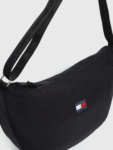 Bolsa Hobo Color Negro Con Logo Unisex Tommy Jeans