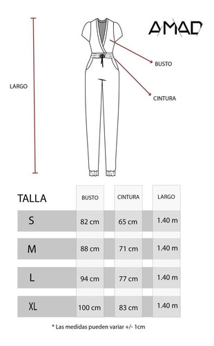 Imagen 4 de 4 de Jumpsuit Relajado Manga Corta