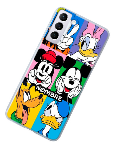 Funda Para Galaxy Disney Personajes Personalizada Tu Nombre